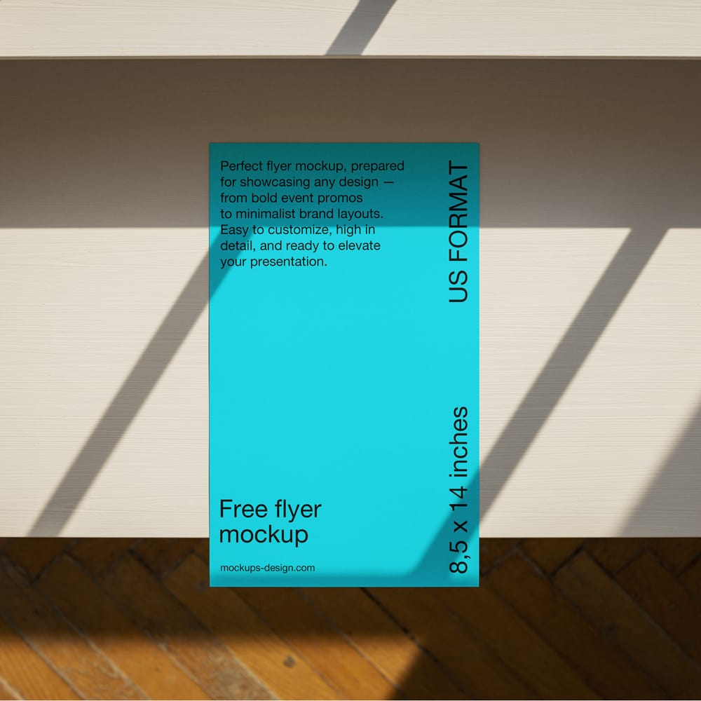 Free Sunlit Flyer Mockup PSD