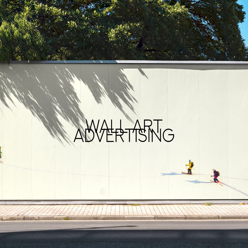 Free Wall Art Advertising Mockup PSD