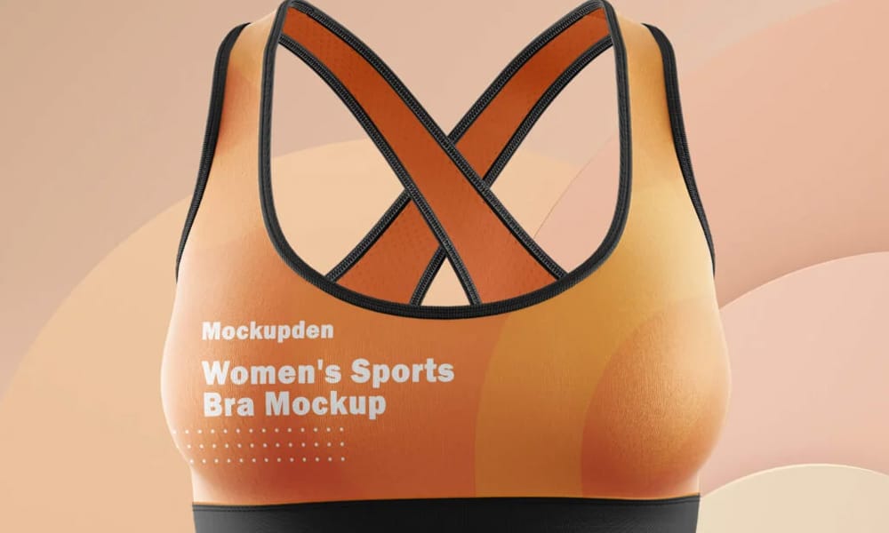 Free Women’s Sports Bra Mockup PSD