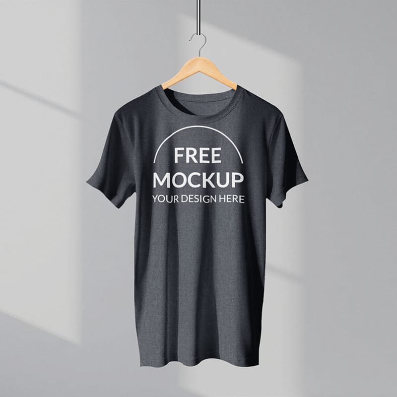 Front-Facing T-shirt Mockup PSD
