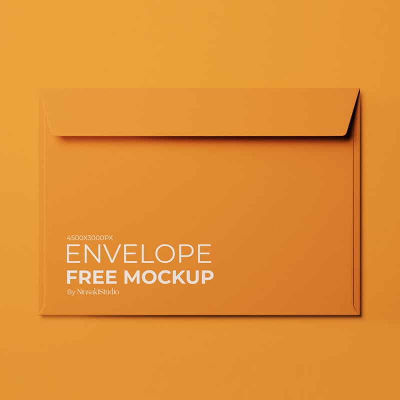 High-Quality Envelope Mockup PSD