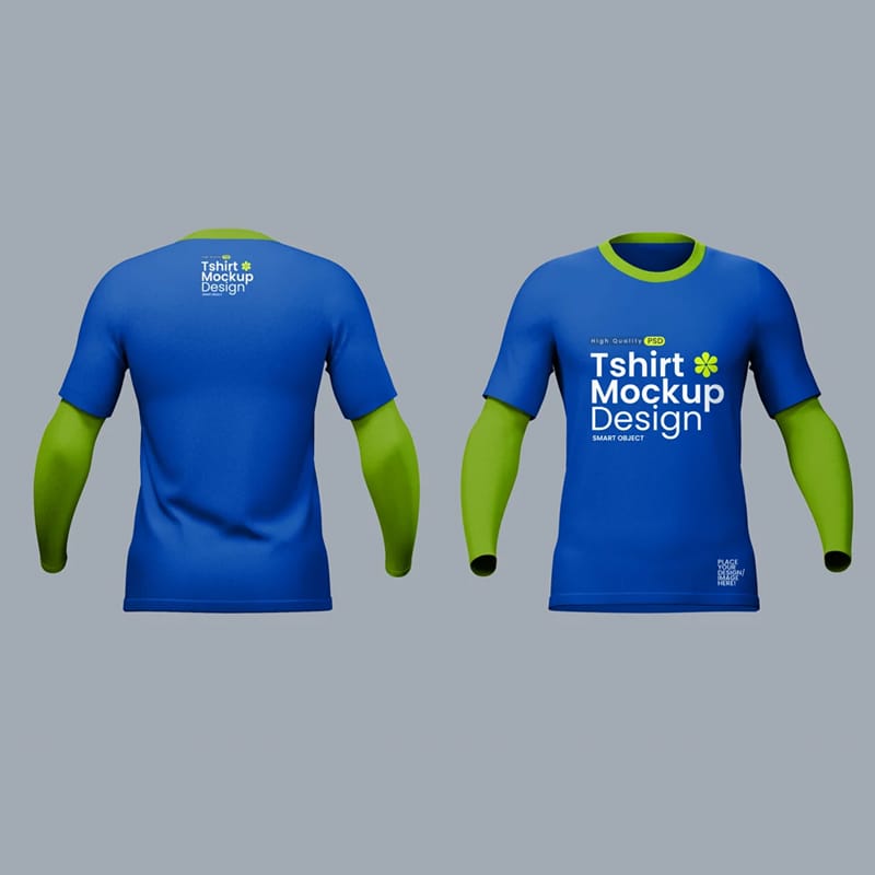 Long Sleeve Tshirt Mockup PSD