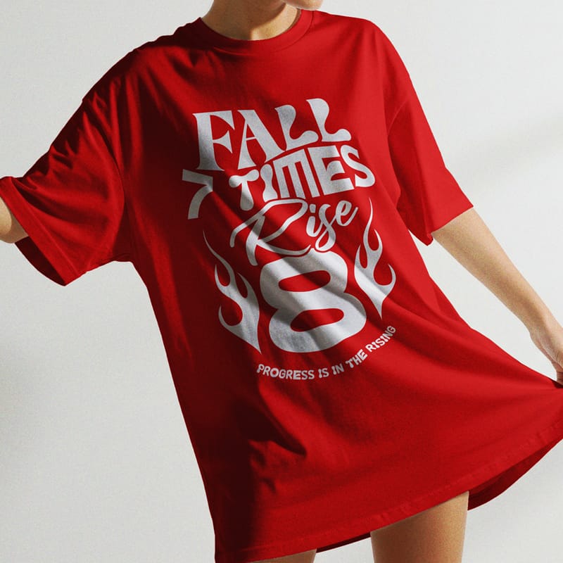 Loose Fit T-Shirt Mockup Template PSD