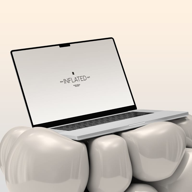 Macbook Pro 16 Inflated Series Mockup PSD
