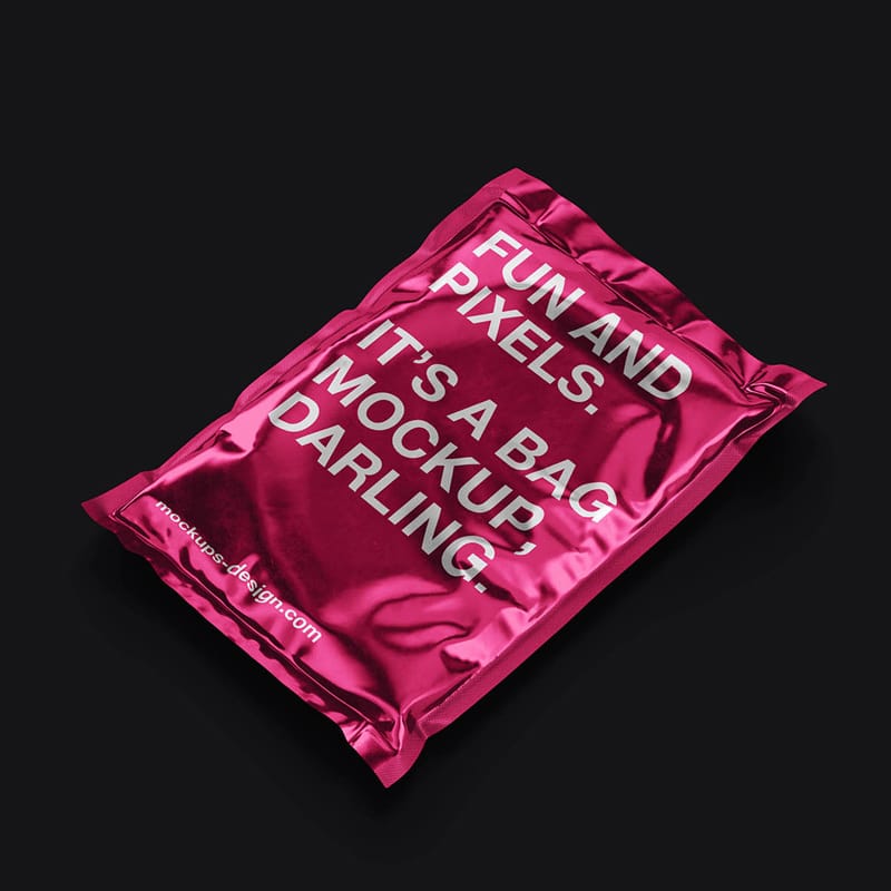 Metallic Bag Mockup PSD