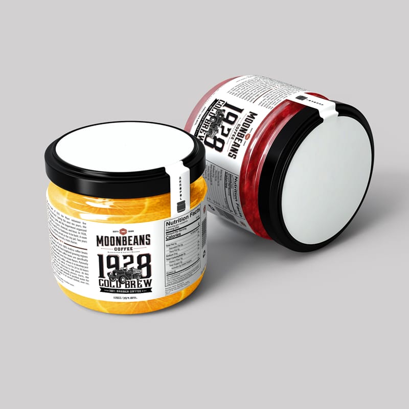 Moonbeans Coffee Jar Mockup PSD