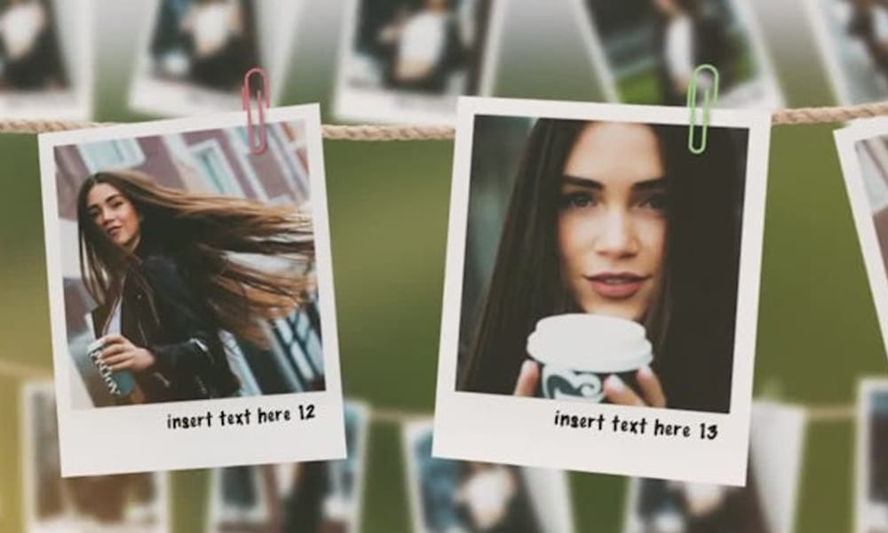 Polaroid Photo Gallery Template for After Effects