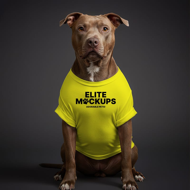 Pitbull T-Shirt Mockup PSD