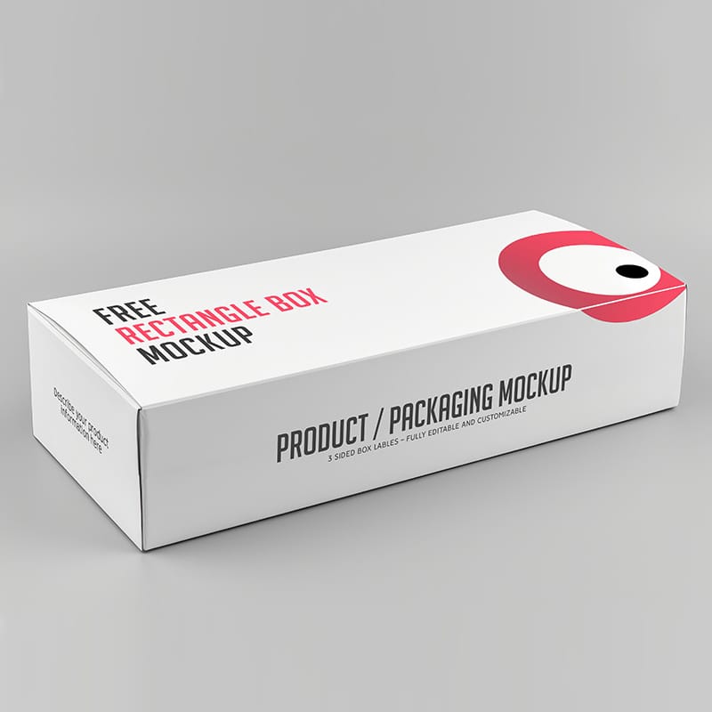 Realistic Product Box Mockup PSD