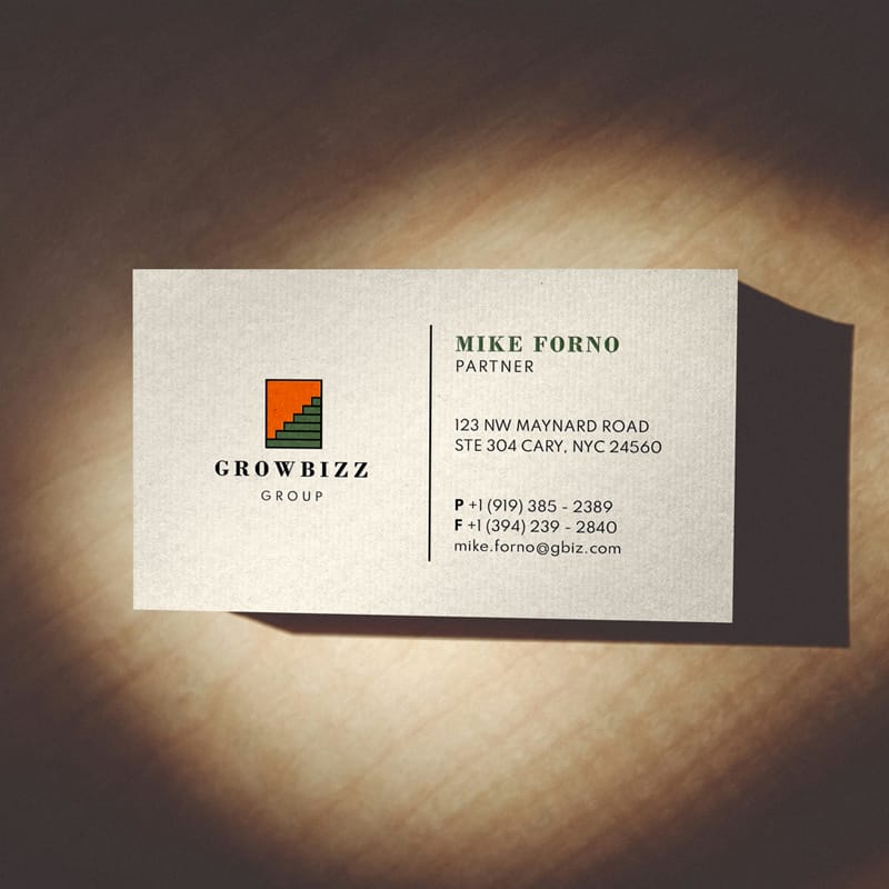 Shadow Business Card Mockup PSD