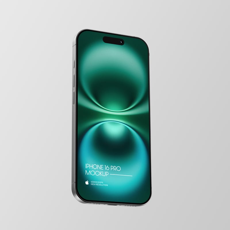Simple iPhone 16 Pro Mockup PSD