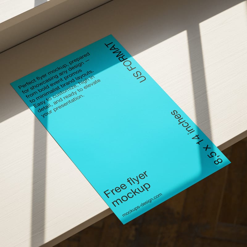 Sunlit Flyer Mockup PSD