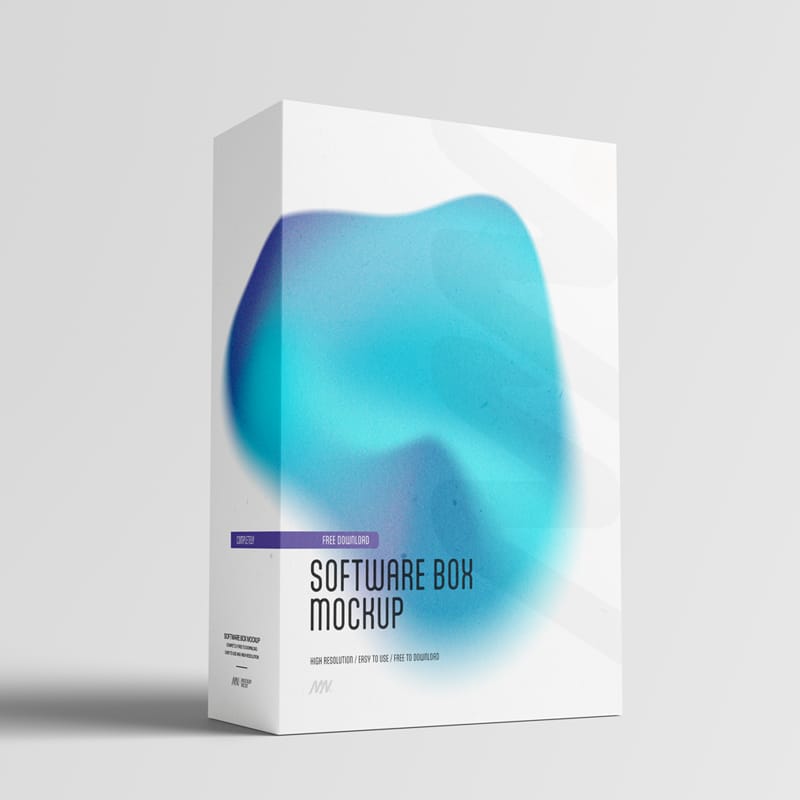 Thick Software Box Mockup PSD