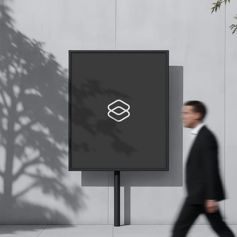 Urban Frame Poster Mockup PSD