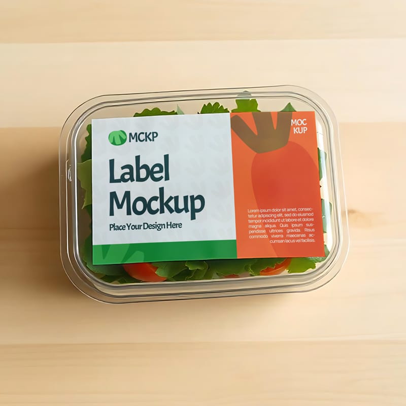 Vegan Packaging Mockup PSD