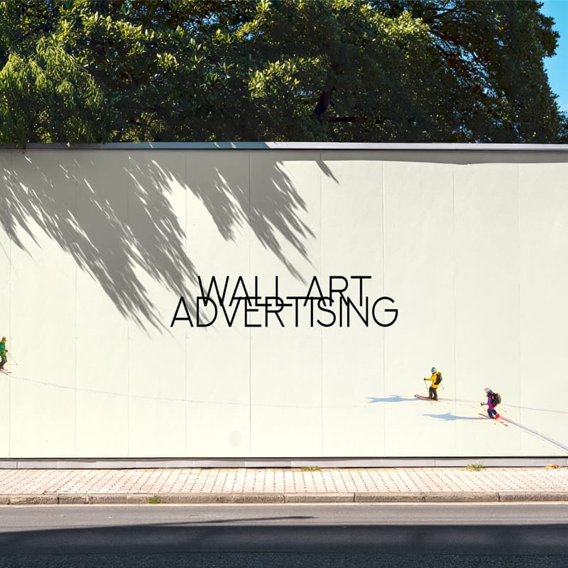 Wall Art Advertising Mockup PSD