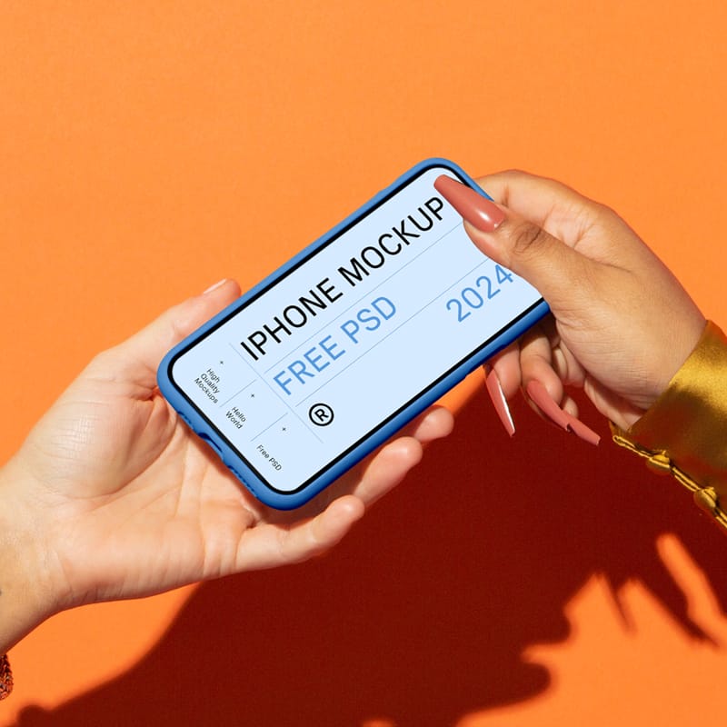 iPhone Pro in Case Mockup PSD