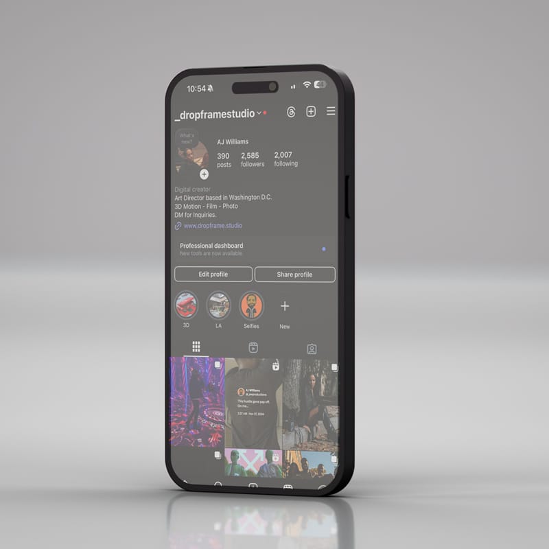 Angled iPhone Mockup PSD