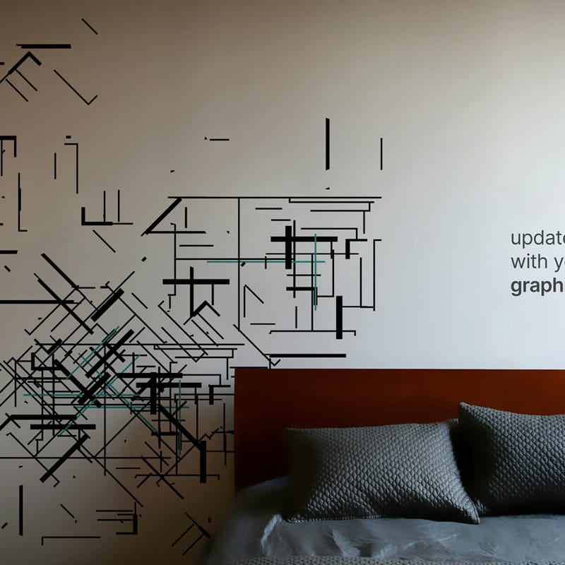 Bedroom Wall Art Mockup PSD