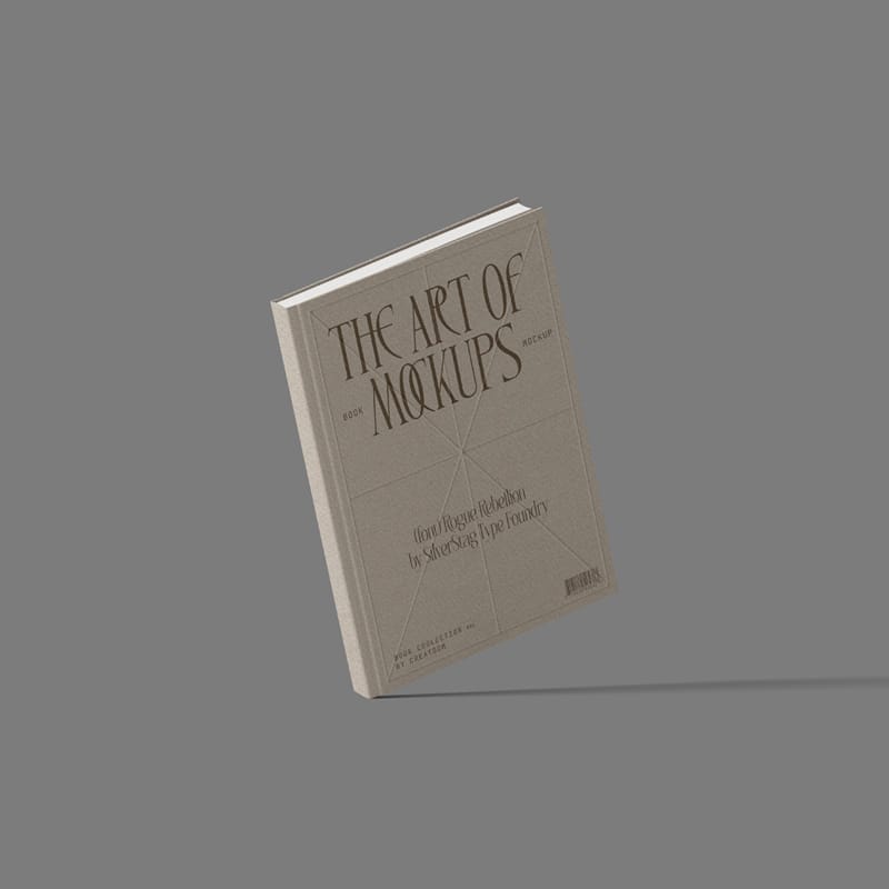 Book Mockup V26 Front View PSD