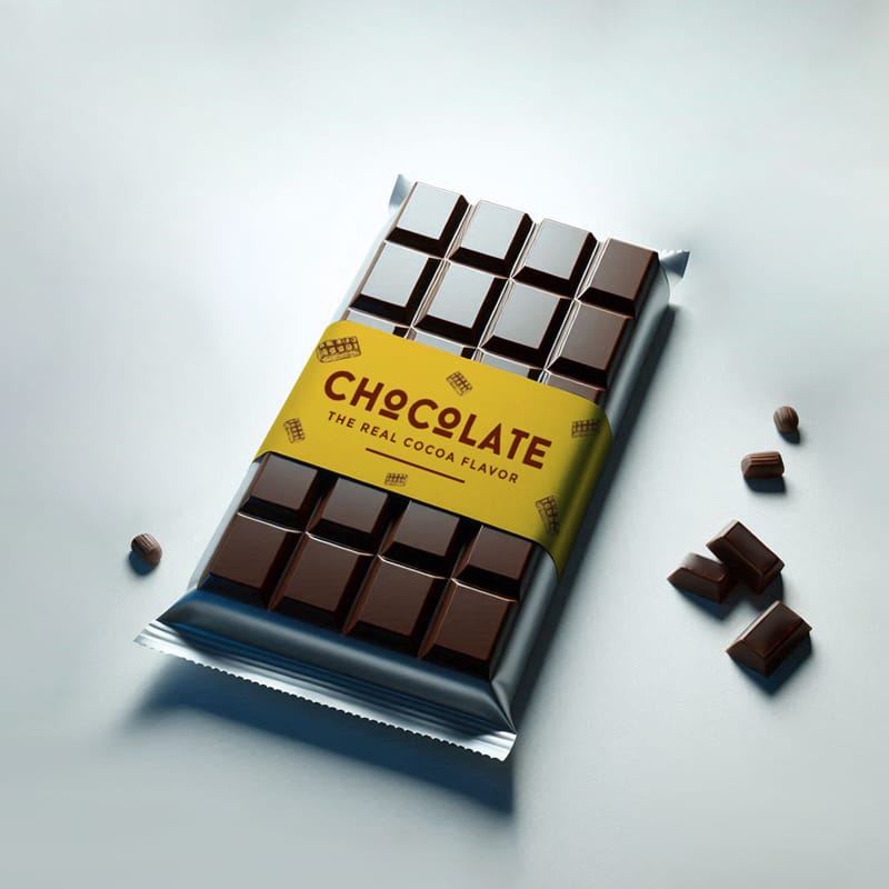 Chocolate Bar Mockup Template PSD
