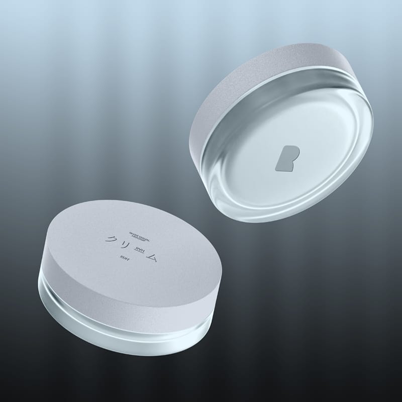 Cream Jar Slim Mockup PSD