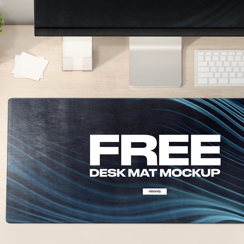 Desk Mat Mockup PSD
