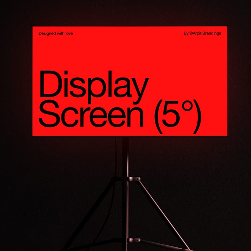 Display Screen Mockup