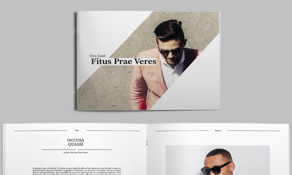 Fashion Lookbook Layout for InDesign