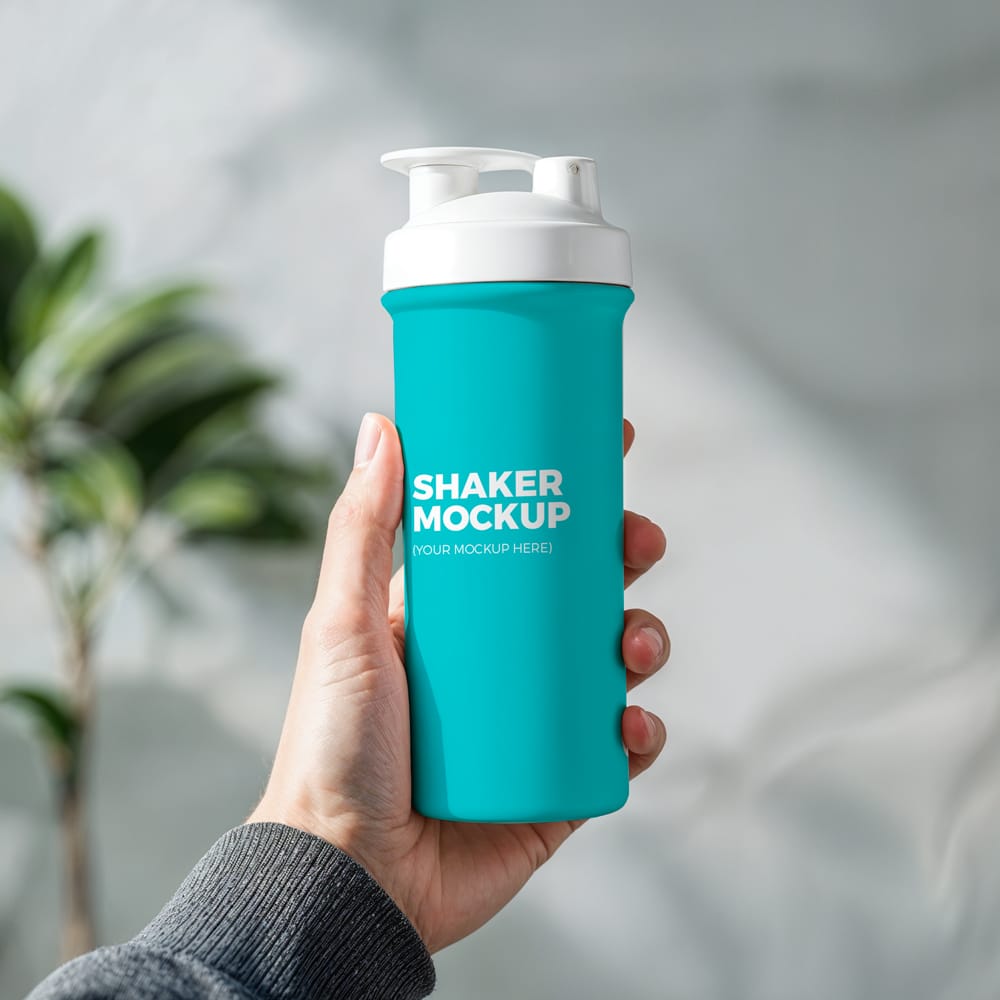Fitness Shaker Mockup PSD