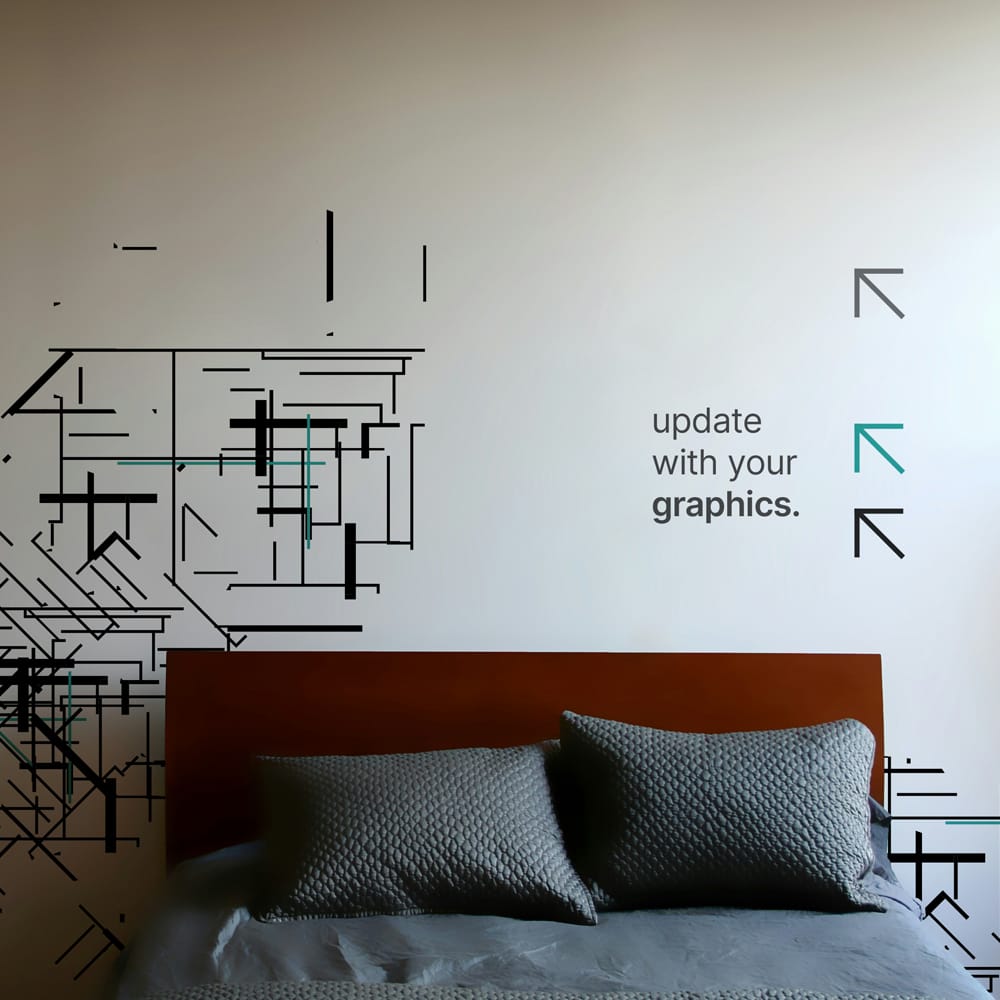 Free Bedroom Wall Art Mockup PSD