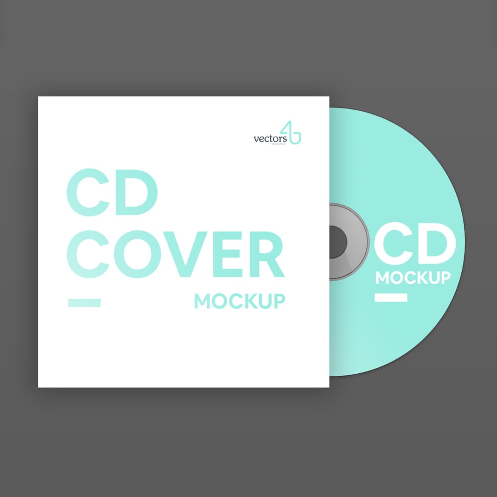 Free CD Cover Mockup PSD