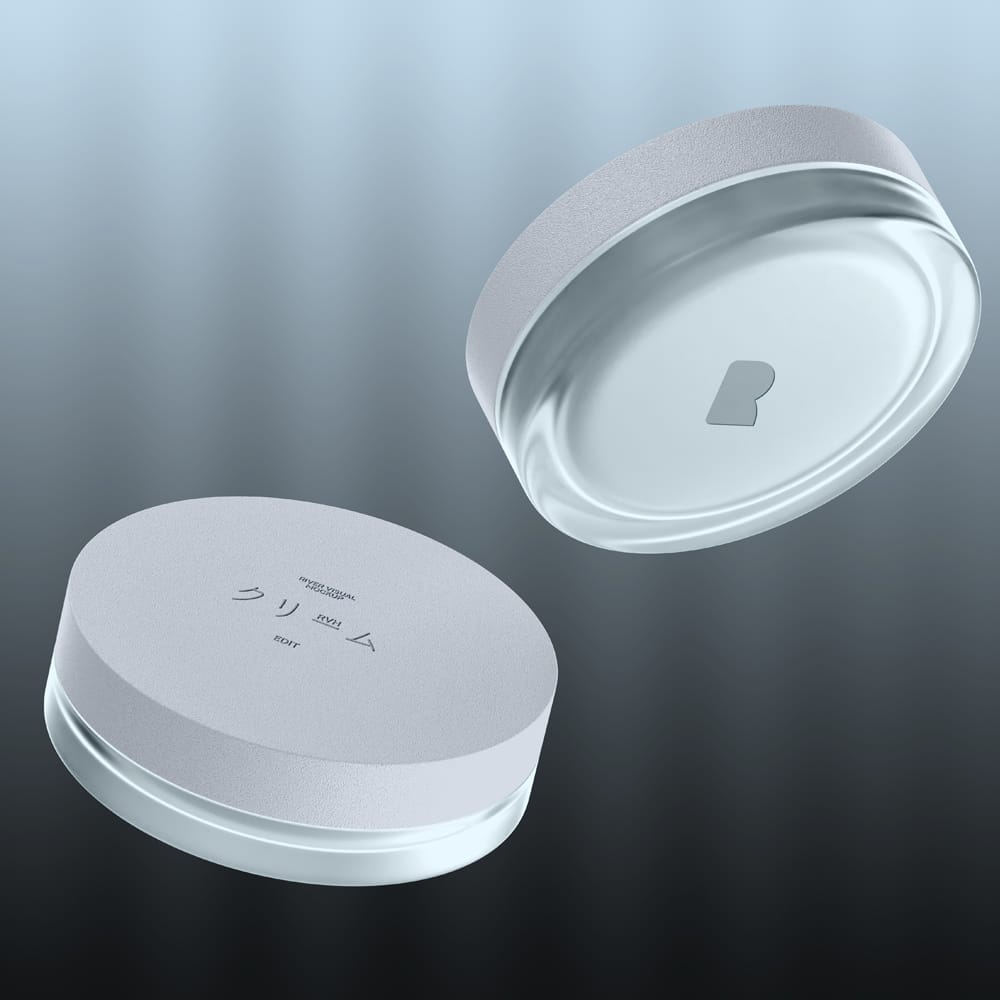 Free Cream Jar Slim Mockup PSD