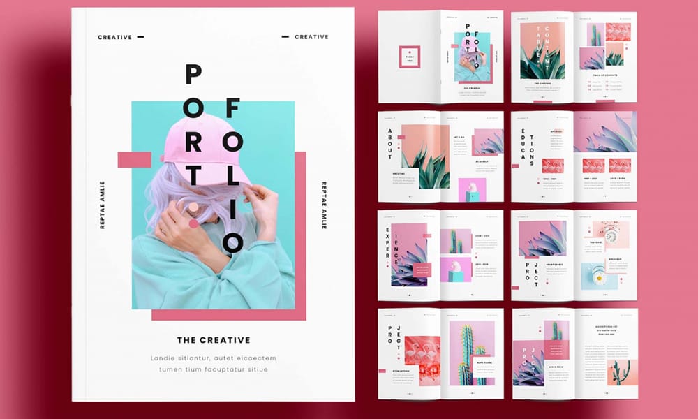 Free Creative Portfolio Layout Template
