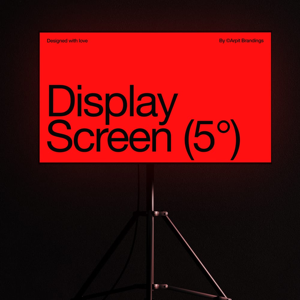 Free Display Screen Mockup PSD