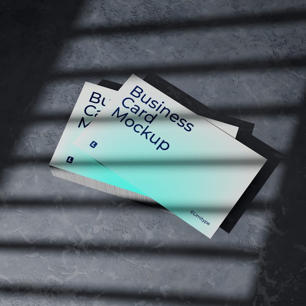 Free Elegant Business Card Mockup Template PSD