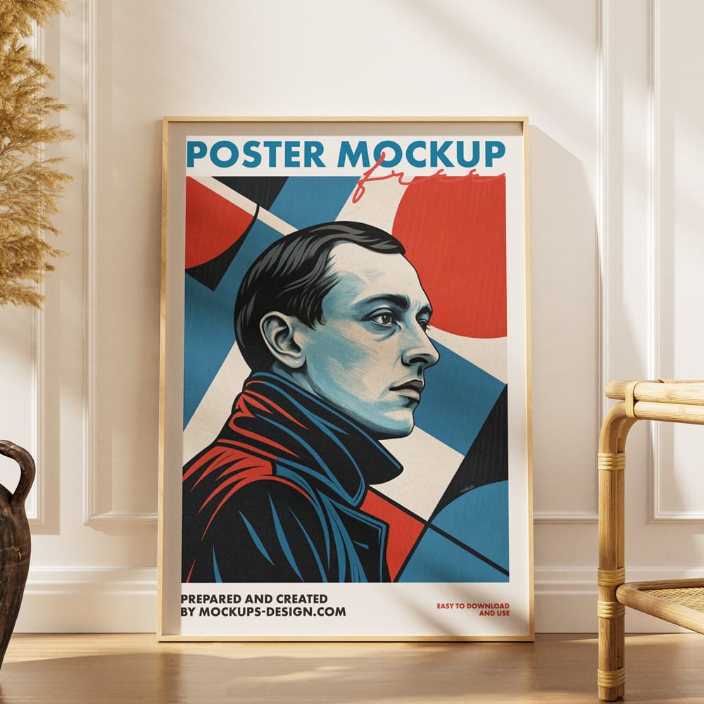 Free Elegant Interior Poster Mockup PSD