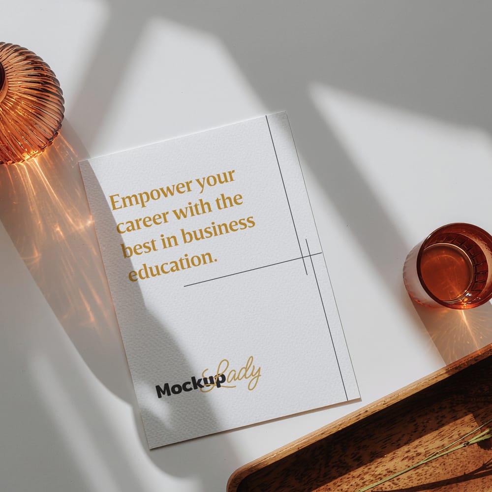 Free Elegant Vertical Flyer Mockup PSD