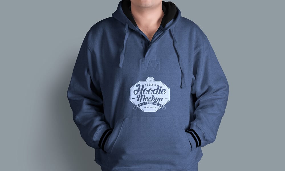 Free Hoodie Mockup For Men