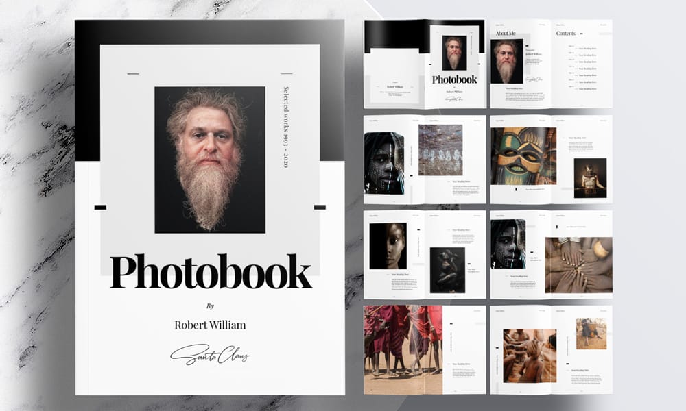 Free InDesign Modern Photobook Template