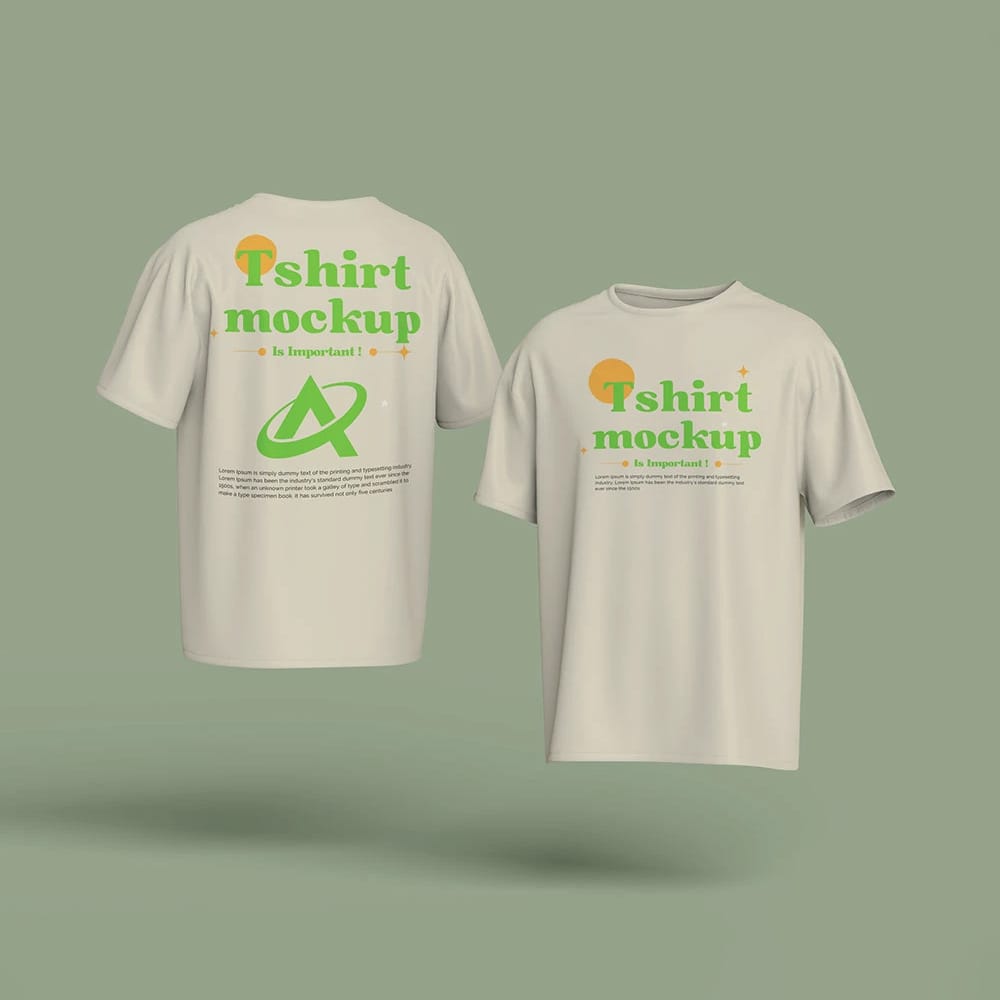 Free Merchandise T-Shirt Mockup PSD