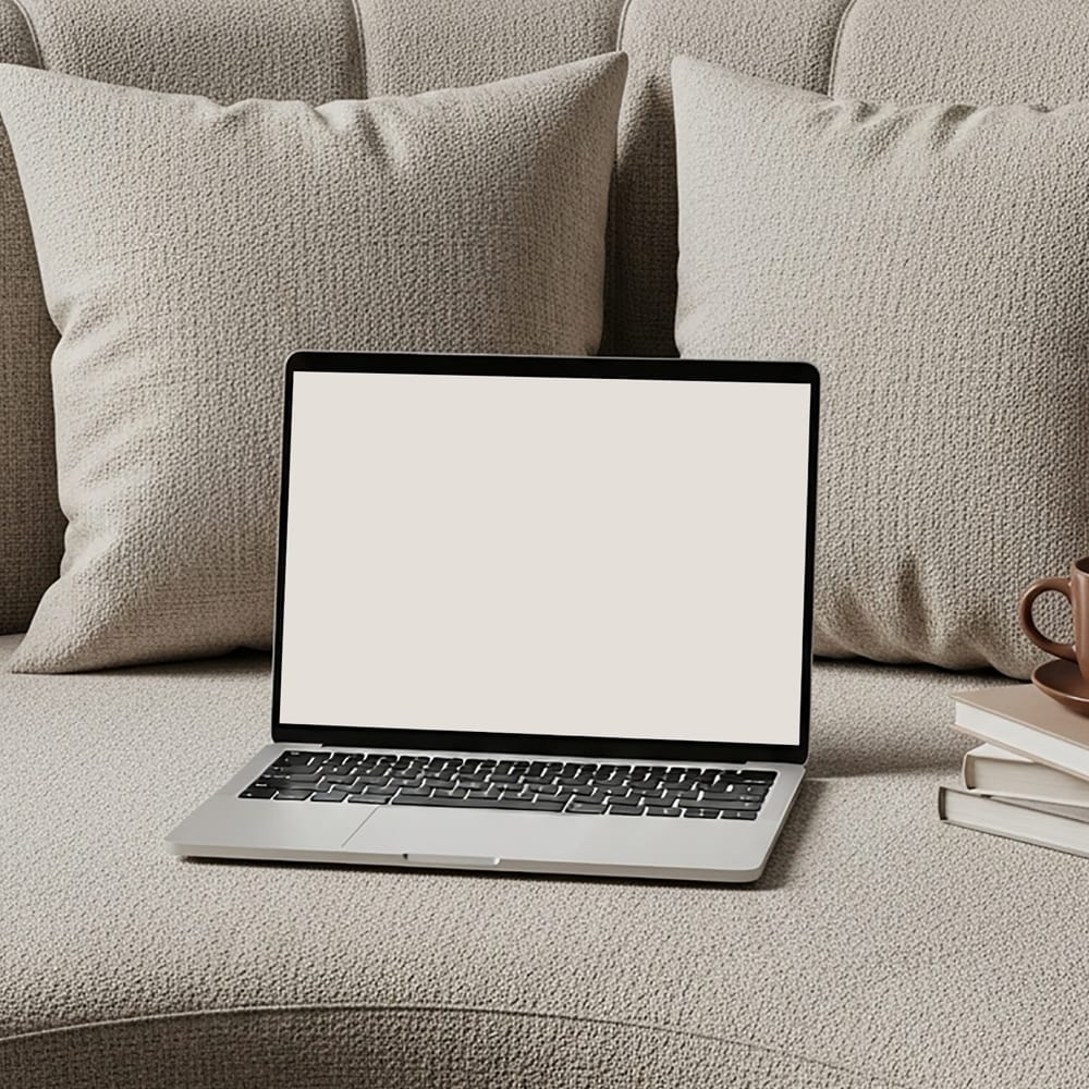 Free Minimalist Laptop Mockup Templates PSD