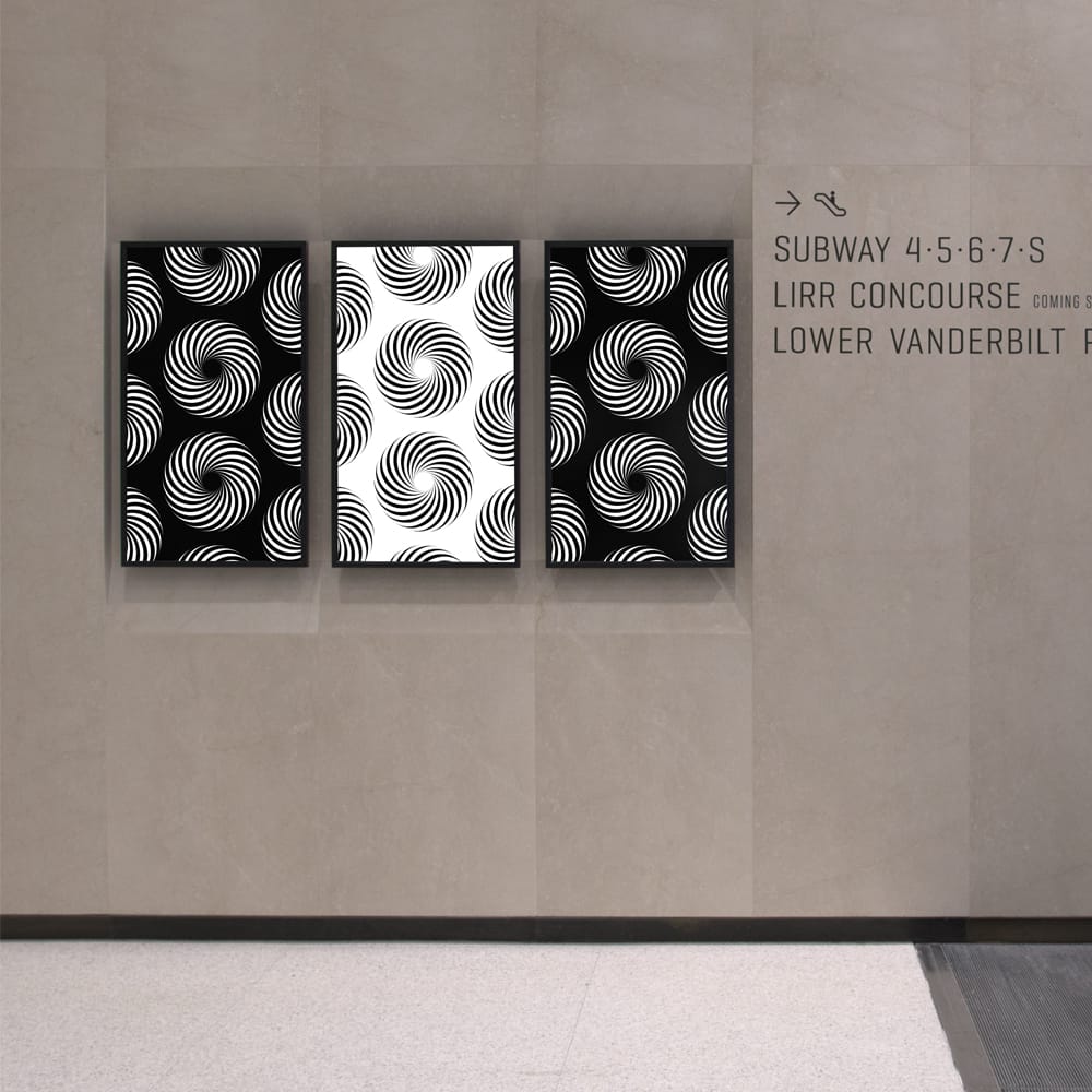 Free NYC Digital Advertising Grand Central Mockup PSD