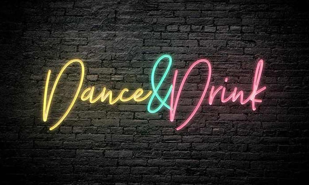 Free Neon Photoshop Text Effect PSD