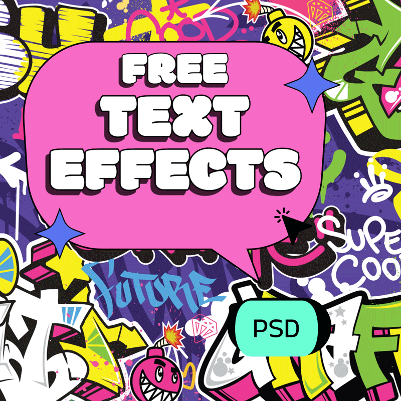 Free PSD Font Effects for Photoshop