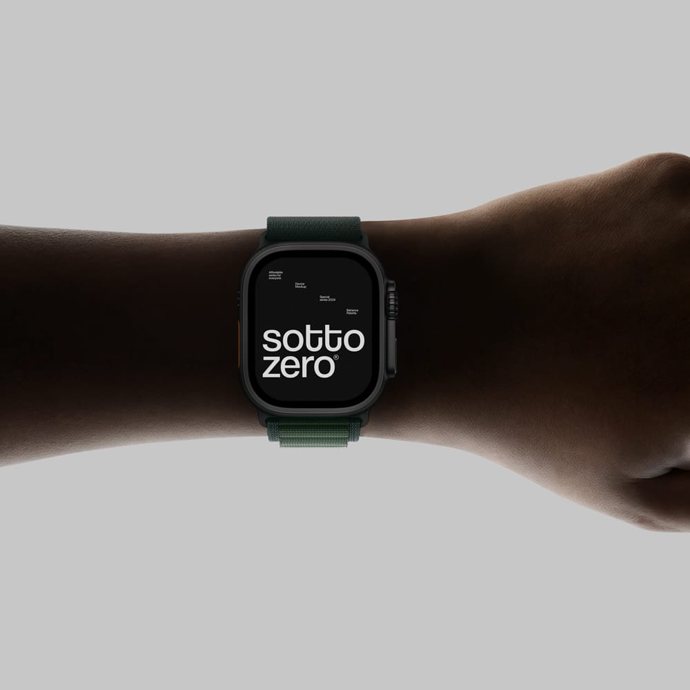 Free Realistic Apple Ultra Watch Mockup PSD