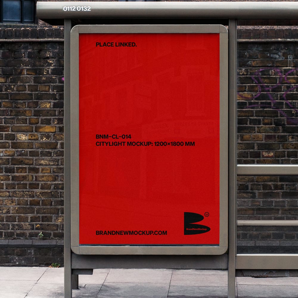 Free Realistic Citylight Poster Mockup PSD