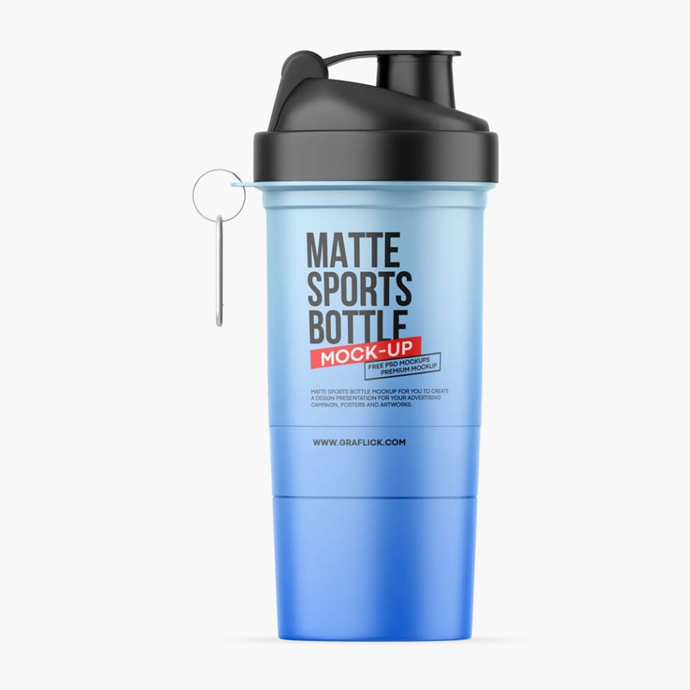 Free Sports Bottle Mockup PSD