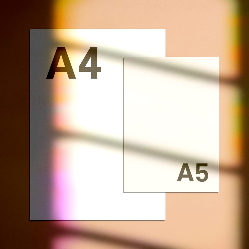 Free Sunlight Papers Mockup PSD