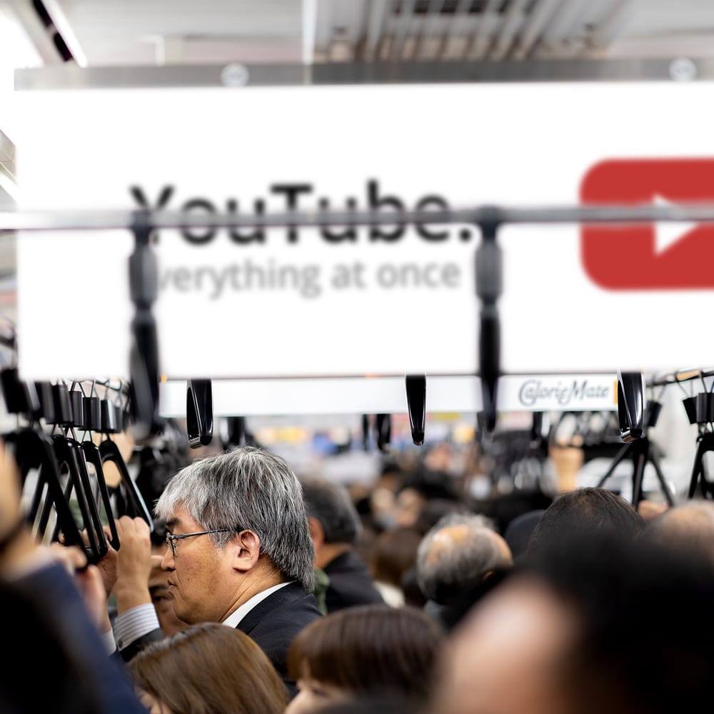 Free Travelling on Metro Mockup PSD